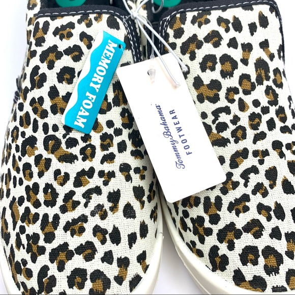 TOMMY BAHAMA UNISEX SLIP ON LEOPARD PRINT SNEAKERS - Picture 6 of 12